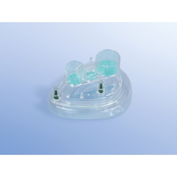 CPAP Maske m.Wulst Ventil Doppelport klein/mittel