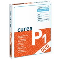 Curea P1 Duo superabs. Wundauflage 10x10 cm