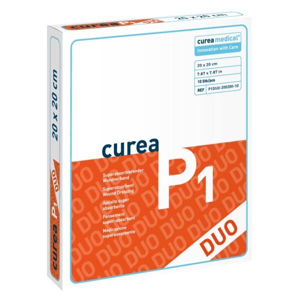 Curea P1 Duo superabs. Wundauflage 20x20 cm