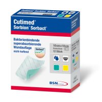 Cutimed® Sorbion® Sorbact® Wundauflage, 10x10cm