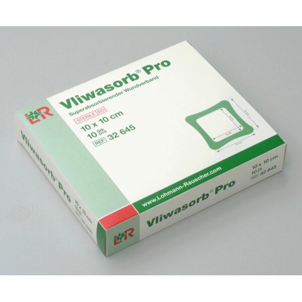 Vliwasorb® Pro, Wundverband, 10 x 10cm, steril
