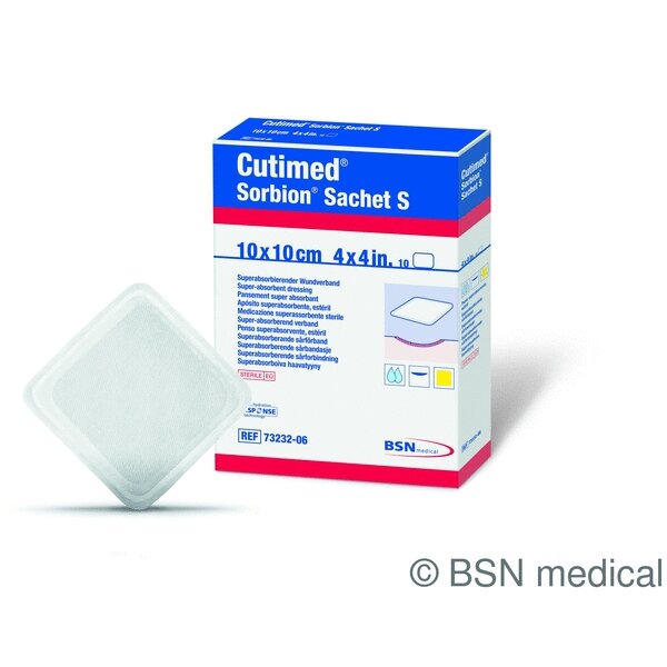 Cutimed® Sorbion® Plus, Wundkontaktschicht, 10x10cm