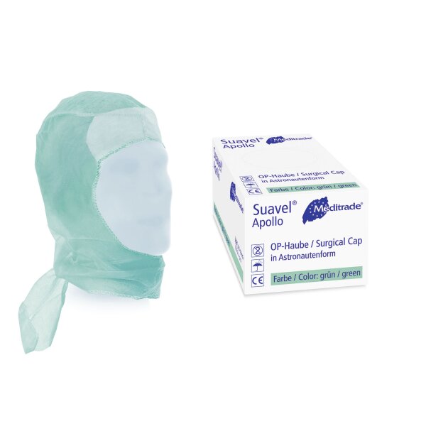 Suavel® Apollo, OP-Haube in Astronautenform, grün
