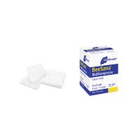 BeeSana® Mullkompresse, 10 x 10cm, 16-fach, steril