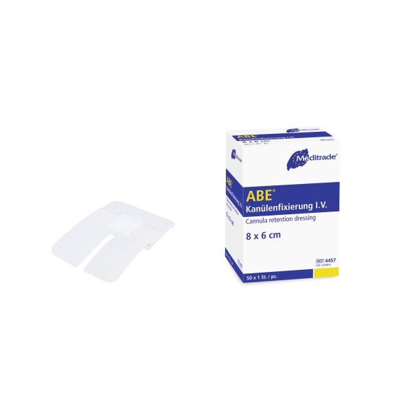 ABE® Kanülenfixierung I.V., 8 x 6cm, steril