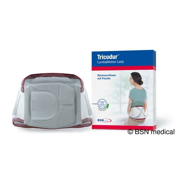 Tricodur® Lumbamotion Lady, Gr. M, rot/weiß/grau