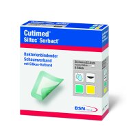 Cutimed® Siltec® Sorbact® B Schaumv., 10 x 10cm