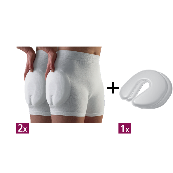 SUPRIMA Hüftprot.2er Set SAFEHIP Clas.M m.Pro.weiß