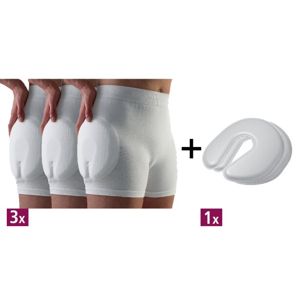 SUPRIMA Hüftprot.3er Set SAFEHIP Clas.L m.Pro.weiß