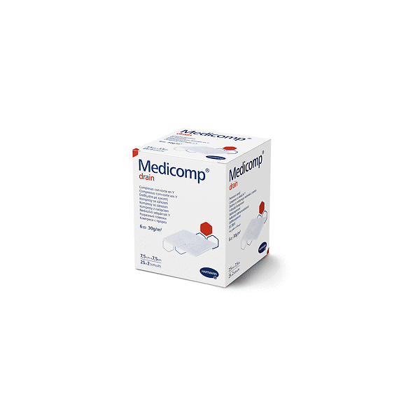 Medicomp® drain, 7,5 x 7,5cm, steril