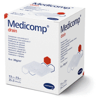 Medicomp® drain, 7,5 x 7,5cm, steril