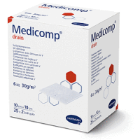 Medicomp® drain, 10 x 10cm, steril 6lagig