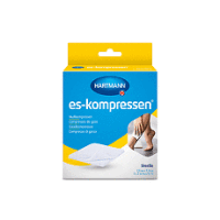 ES-Kompressen, steril, 7,5 x 7,5cm, 8f. 17fädig