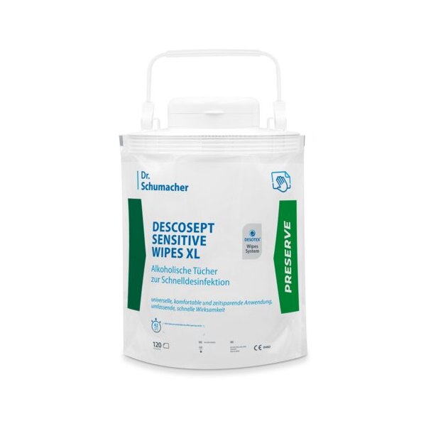 DESCOSEPT Sensitive Wipes alkohl.Schnelldesinf. XL